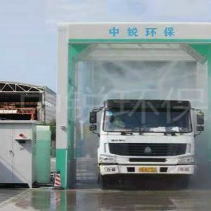 建筑工地龍門式洗車機(jī)是怎么工作的